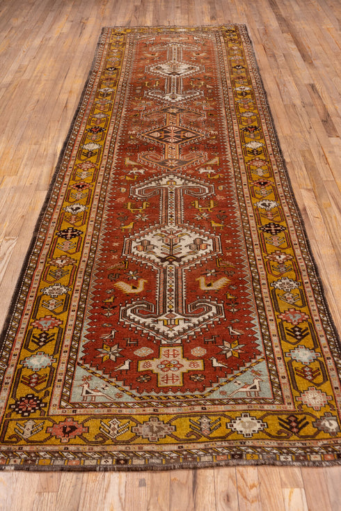 Antique NW Persian Runner Rug (3' x 12')